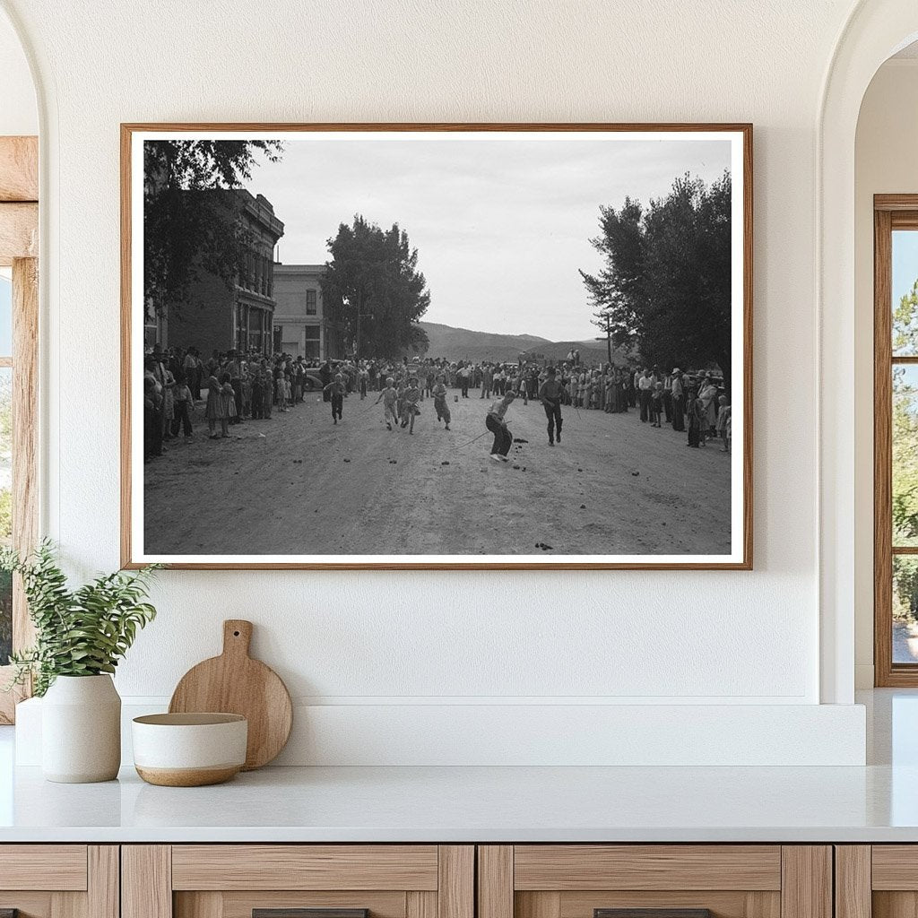 Childrens Potato Race at Labor Day Celebration 1944