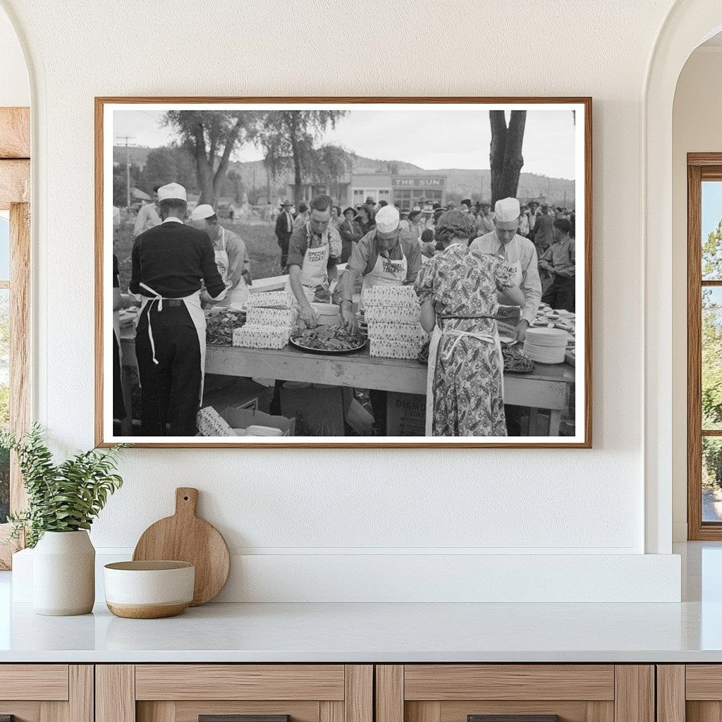 Labor Day Barbecue Event in Ridgway Colorado 1940