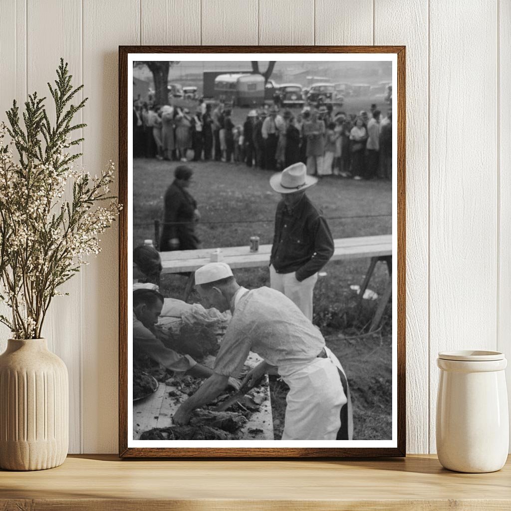 Labor Day Barbecue Community Gathering Ridgway 1944