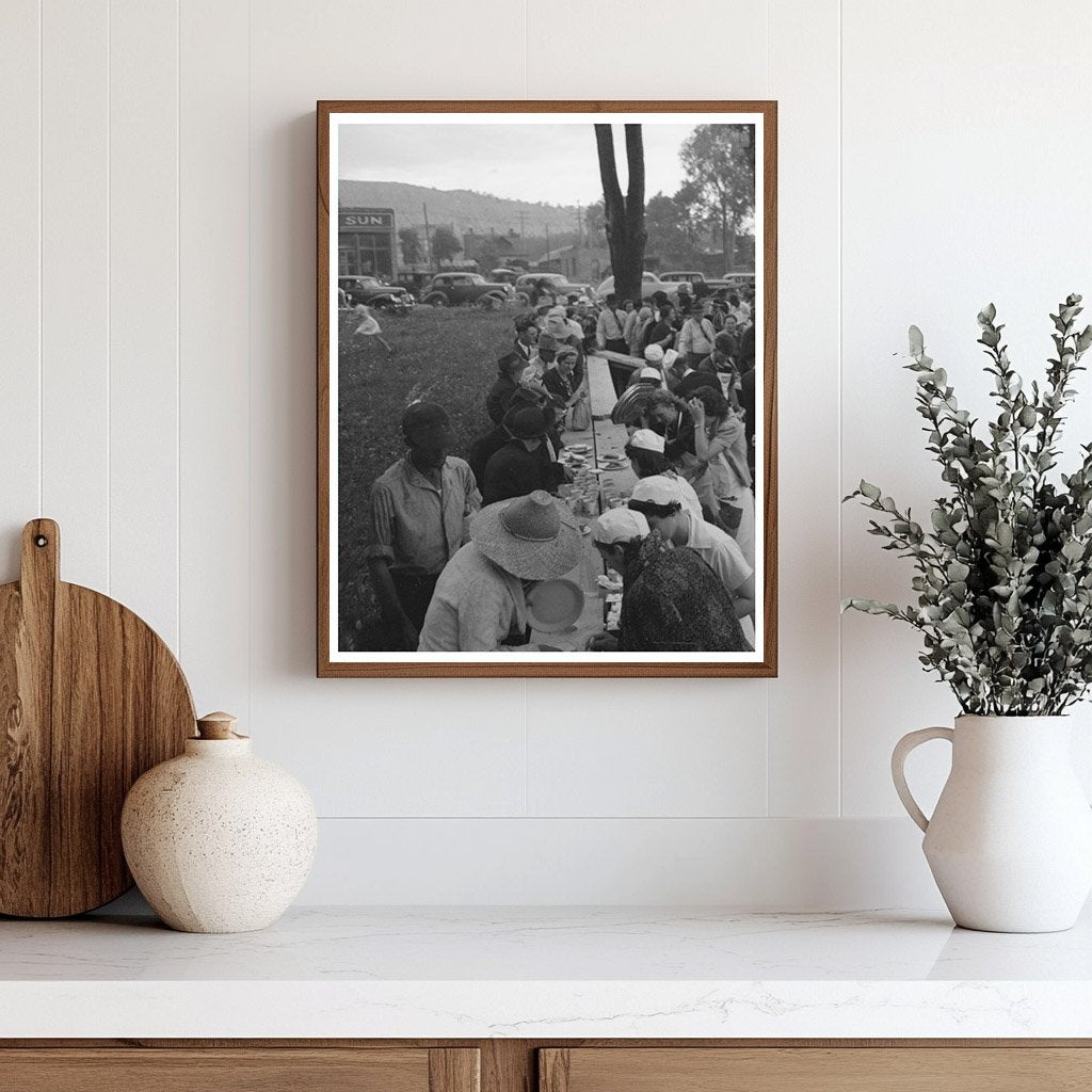 Labor Day Barbecue Scene Ridgway Colorado 1940
