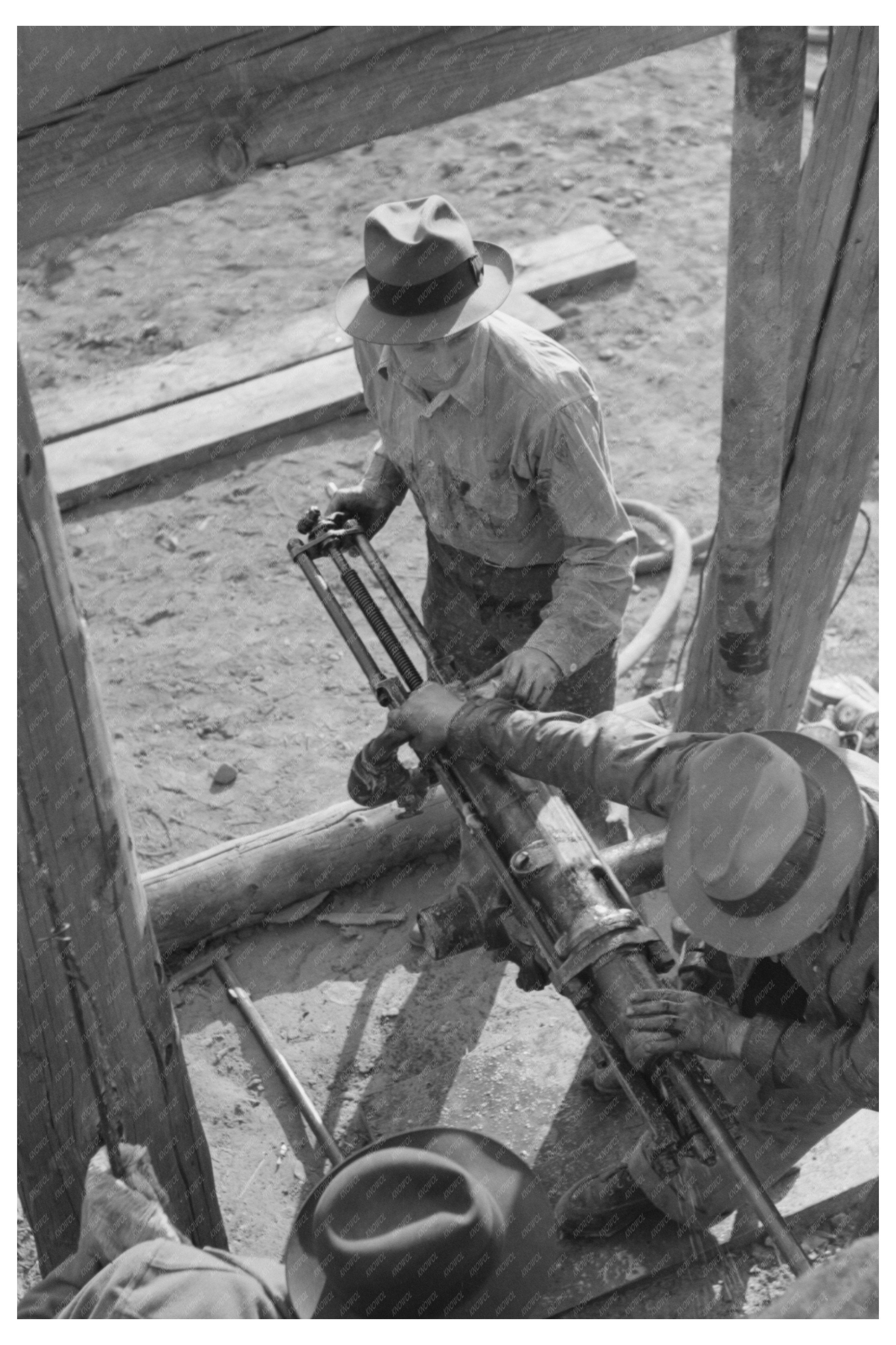 Gold Miners Hand Drill Contest Silverton Colorado 1940