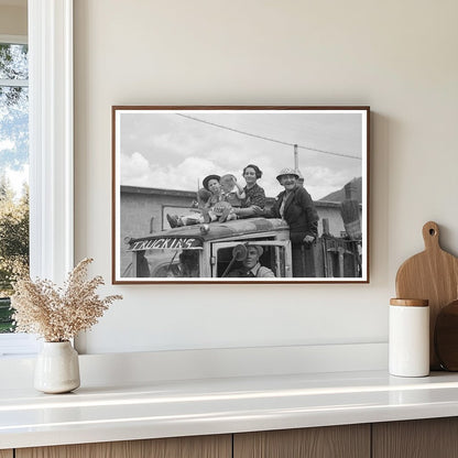 Miners Family on Truck During Labor Day Contests 1940