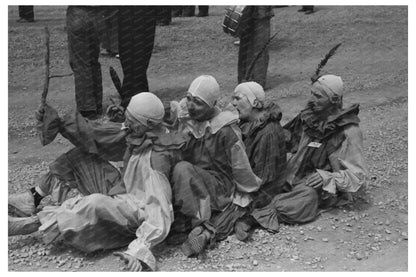 Labor Day Celebration Band and Clowns Silverton 1940