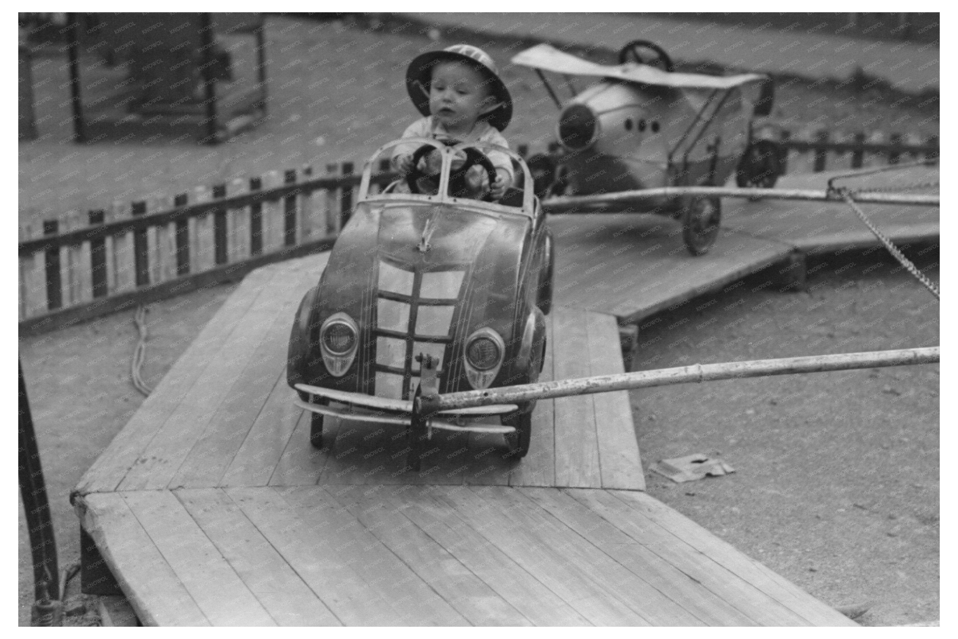 Amusement Row Rides in Silverton Colorado September 1940