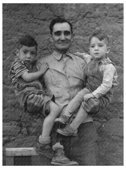 Spanish Farmer and Sons in Concho Arizona 1940