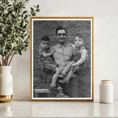 Spanish Farmer and Sons in Concho Arizona 1940