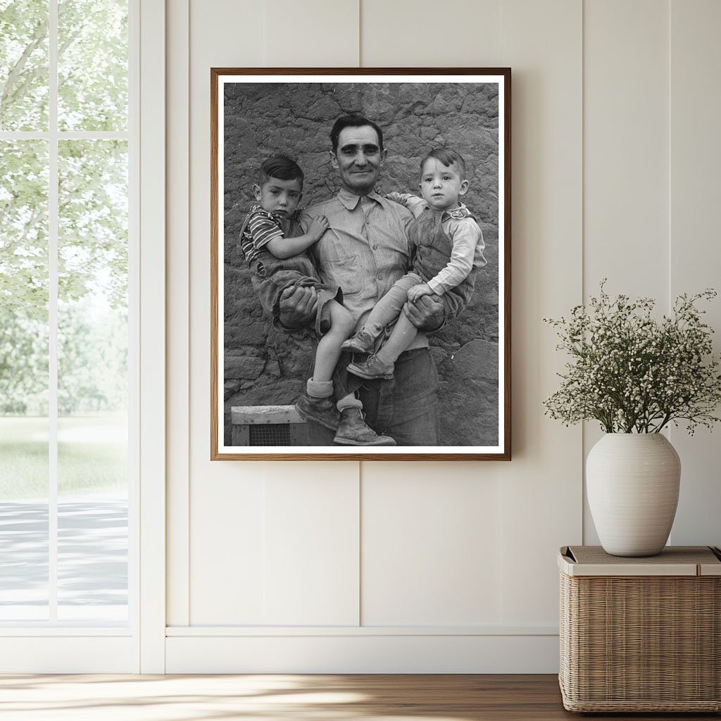 Spanish Farmer and Sons in Concho Arizona 1940