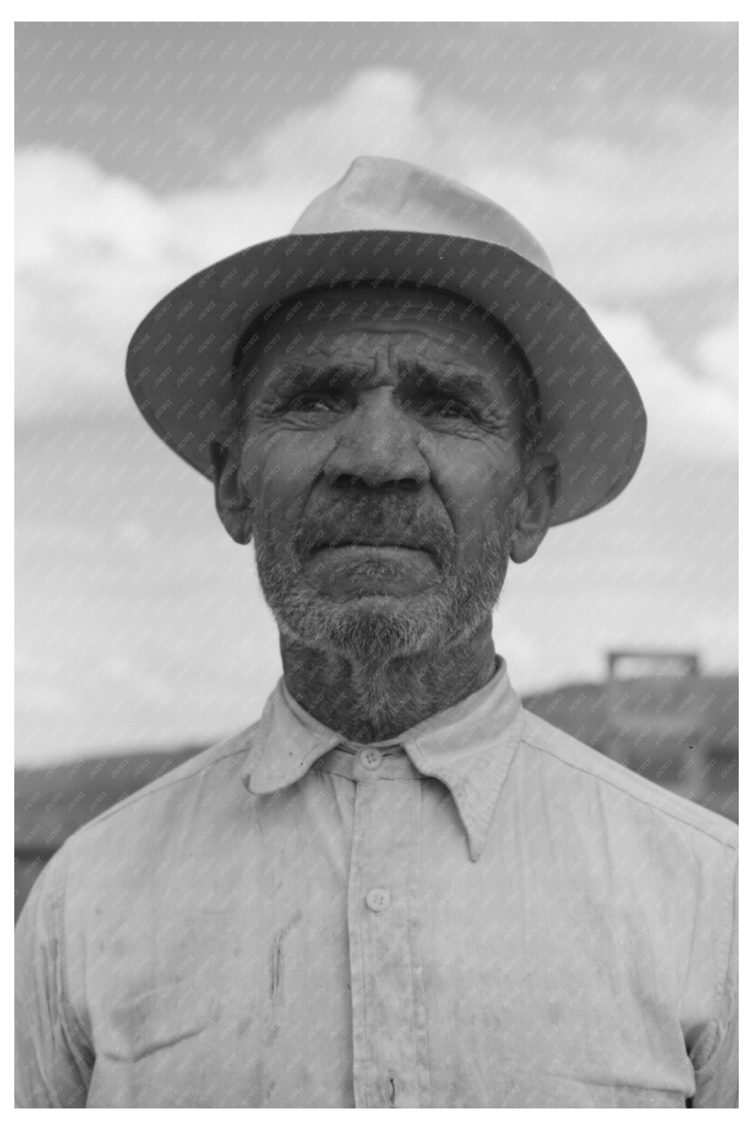 Hired Hand on Spanish Descent Farm Concho Arizona 1940