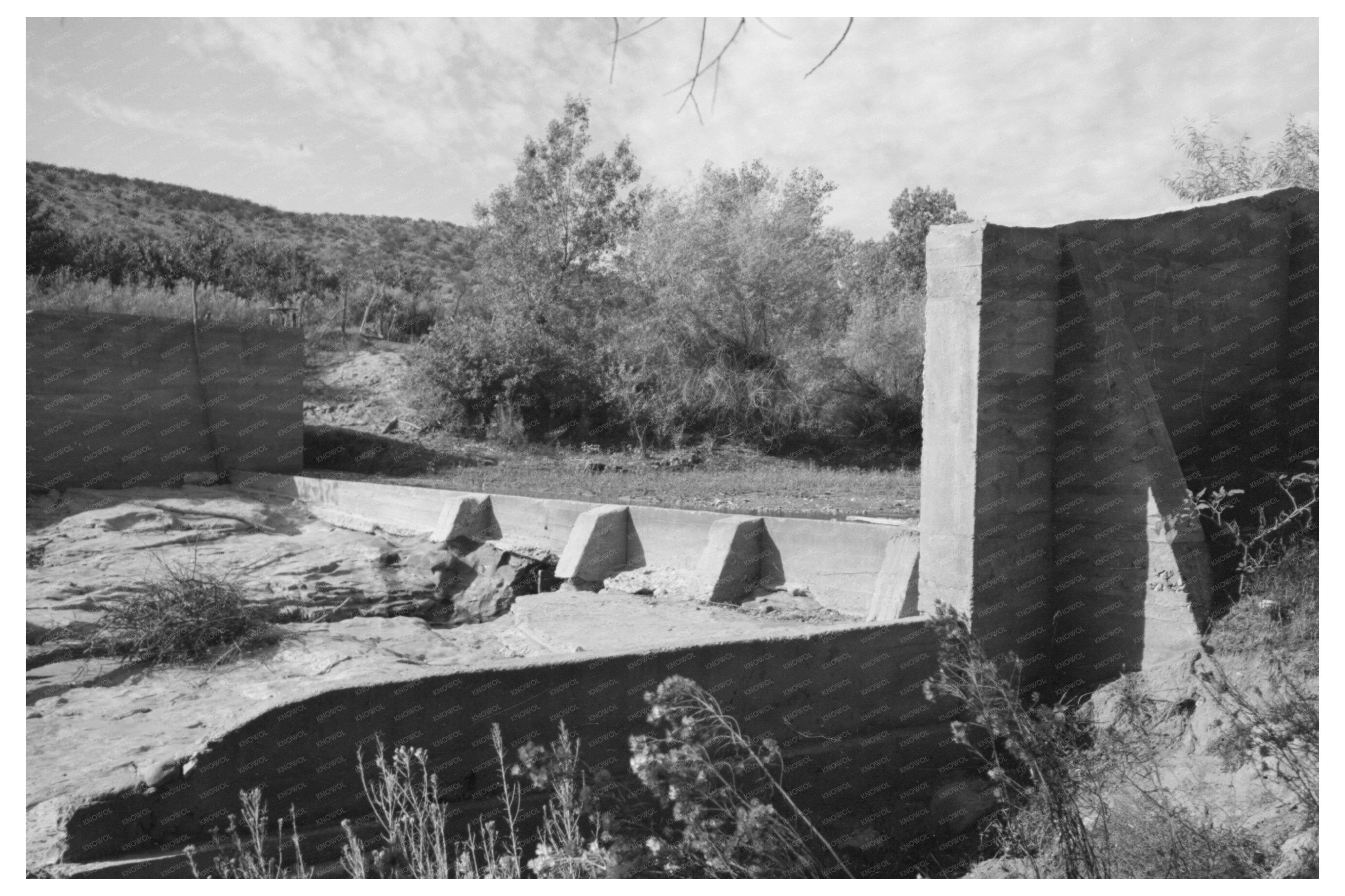 Santa Clara Utah Main Irrigation Dam September 1940