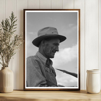 Mormon Farmer in Ivins Utah September 1940 Historical Image