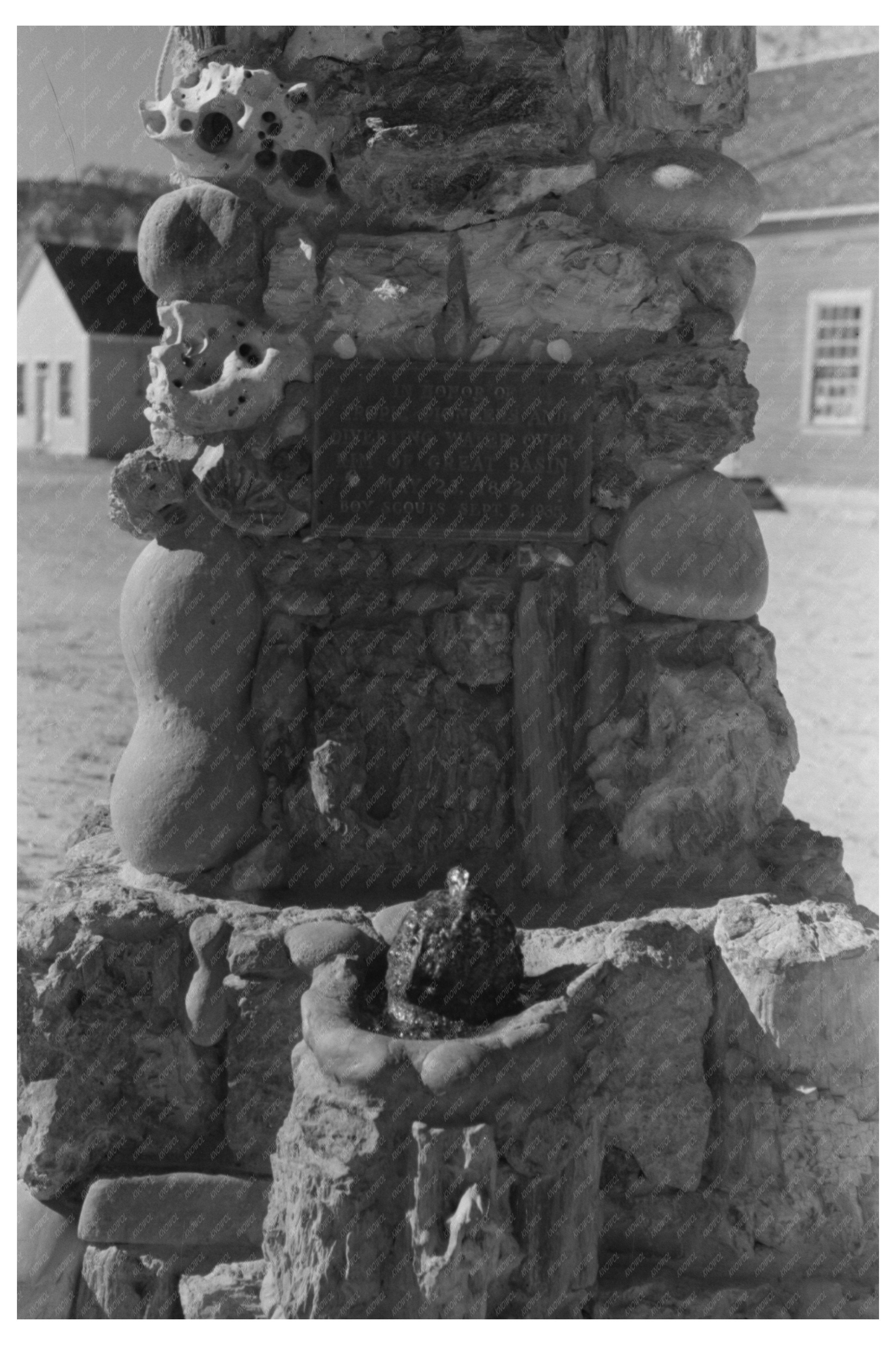 Tropic Utah Fountain October 1940 Vintage Photograph