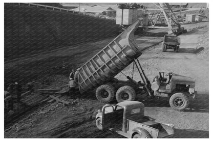 Shasta Dam Under Construction Shasta California 1940