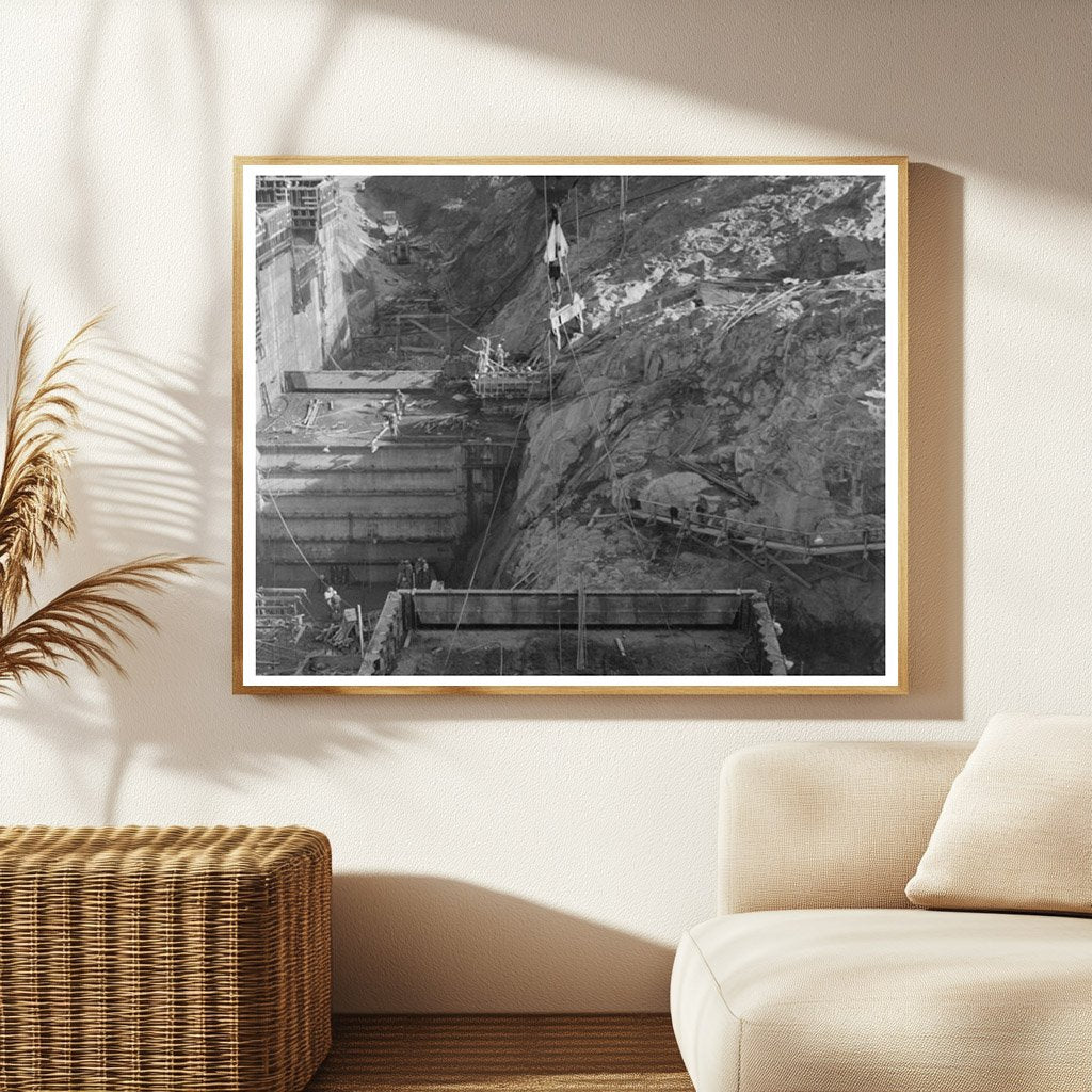 Shasta Dam Under Construction Shasta County 1940