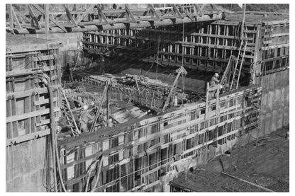 Shasta Dam Construction Detail Late 1944