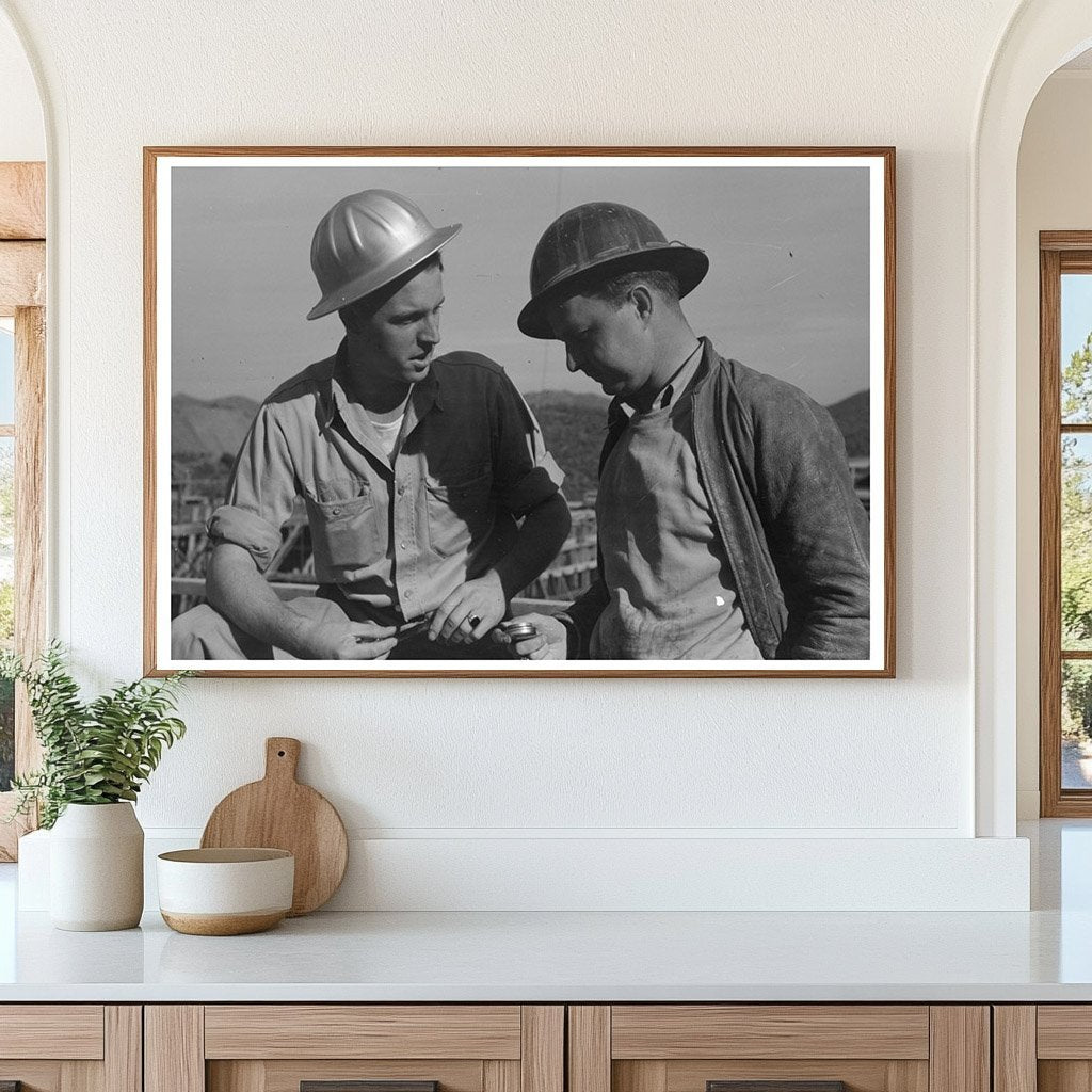 Shasta Dam Construction Workers California 1940