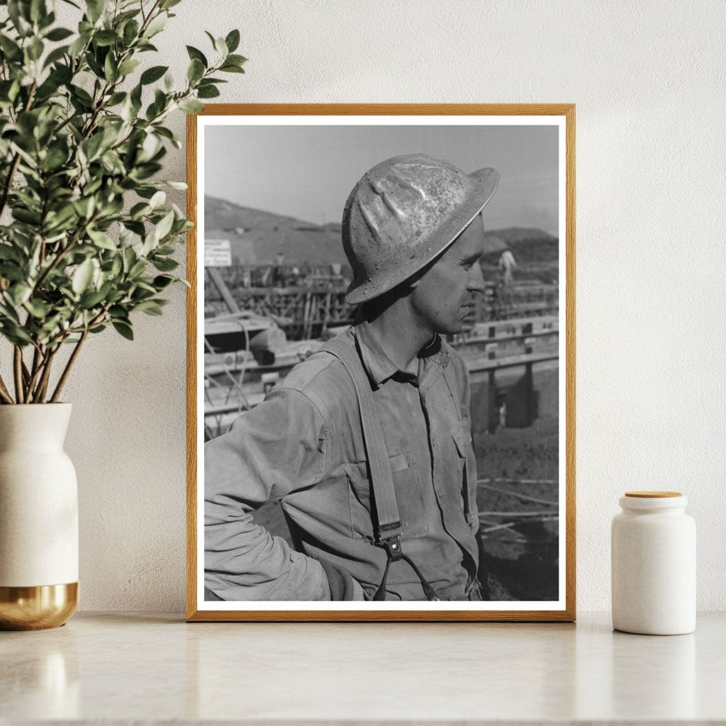 Construction Worker at Shasta Dam California 1940