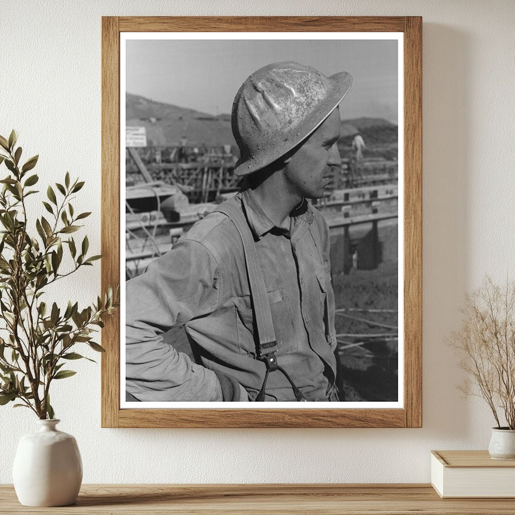 Construction Worker at Shasta Dam California 1940