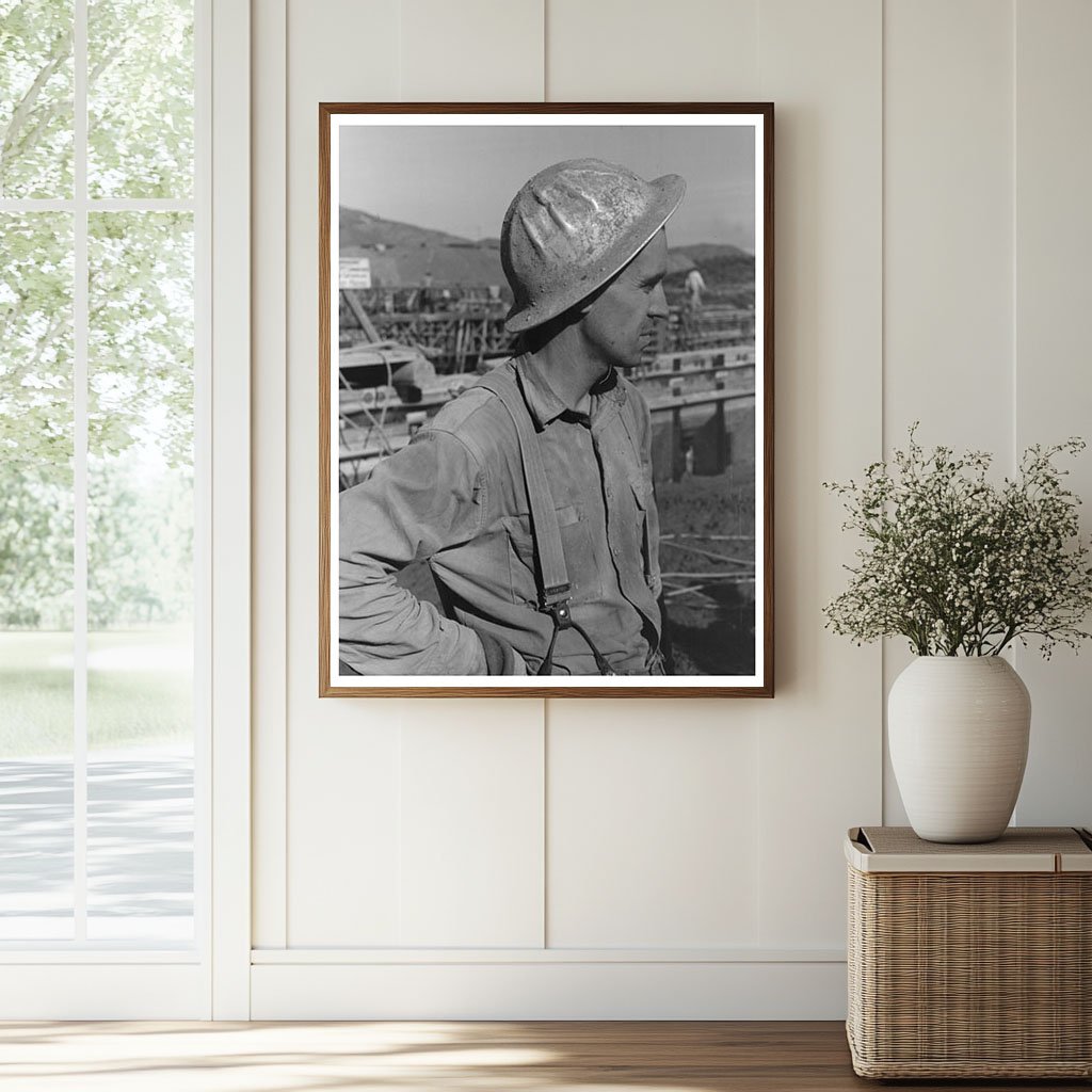 Construction Worker at Shasta Dam California 1940