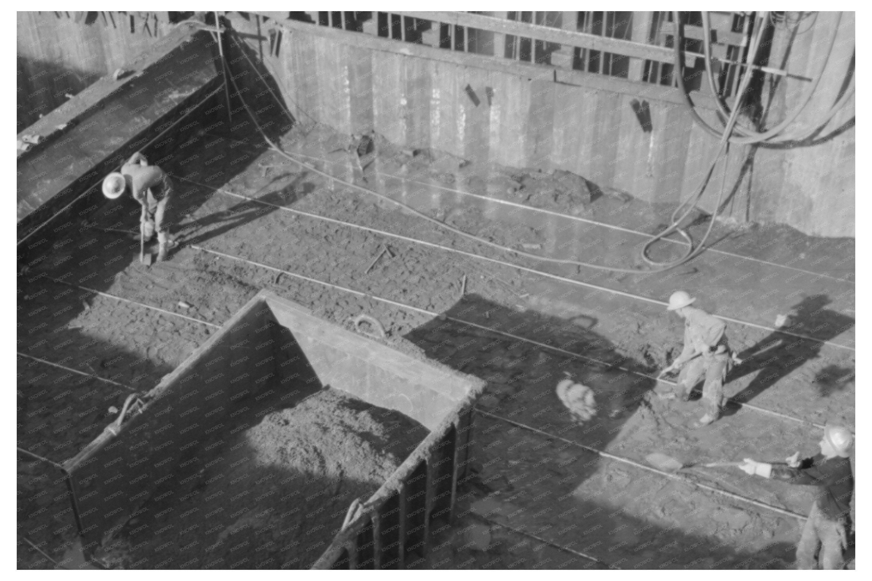 Shasta Dam Construction Work Shasta County California 1940