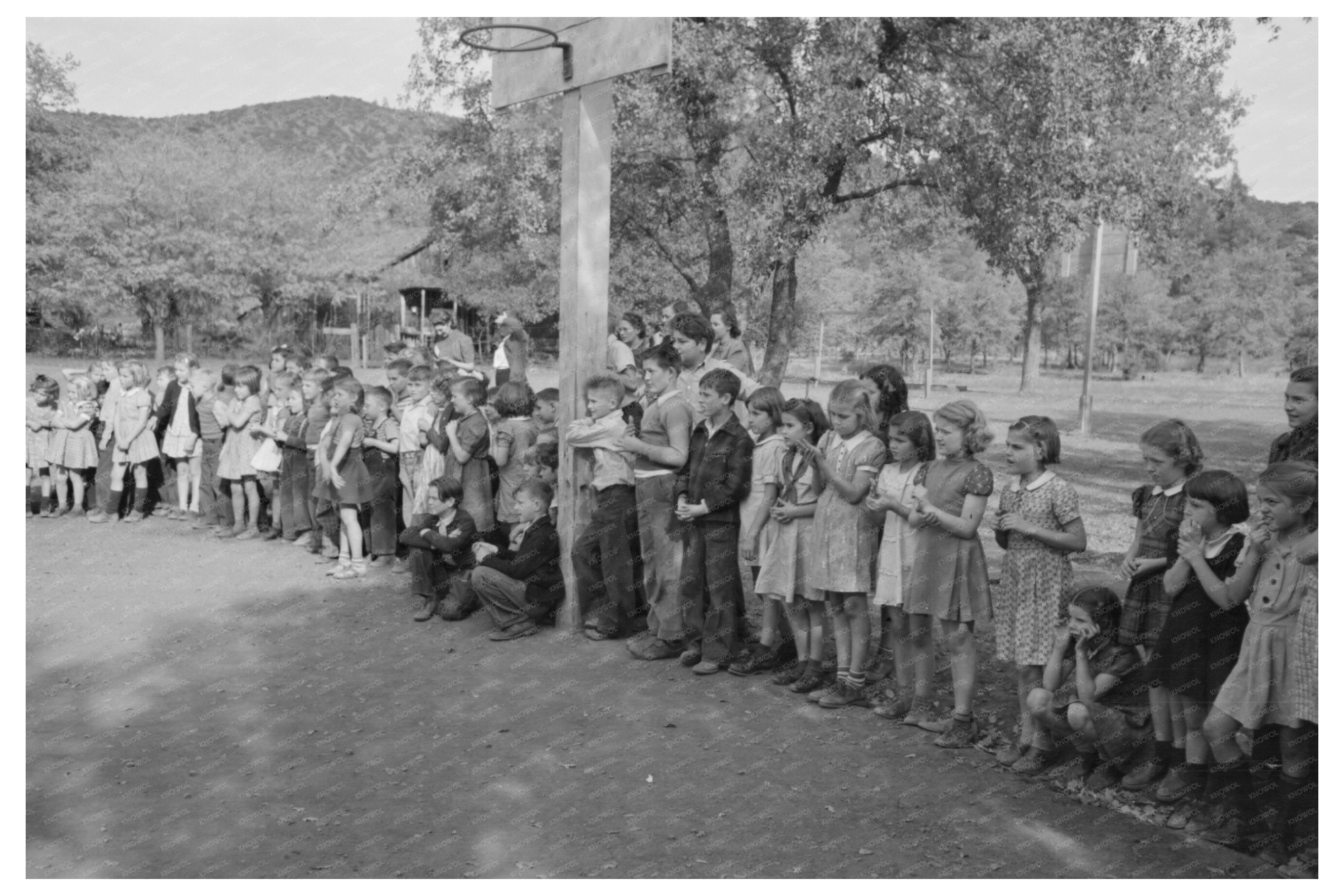 Children Watching High School Horse Summit City 1940