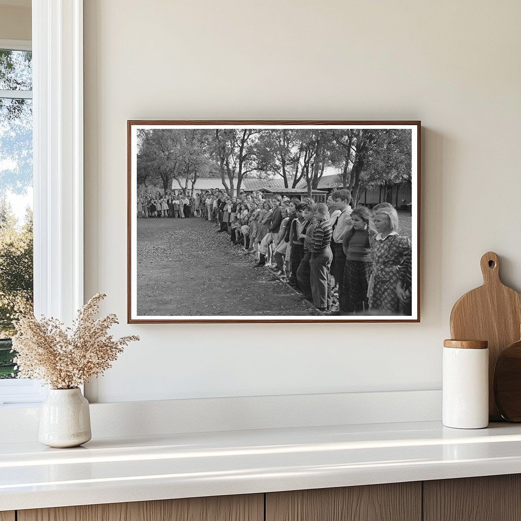 Children Watch High School Horse Event Summit City 1940