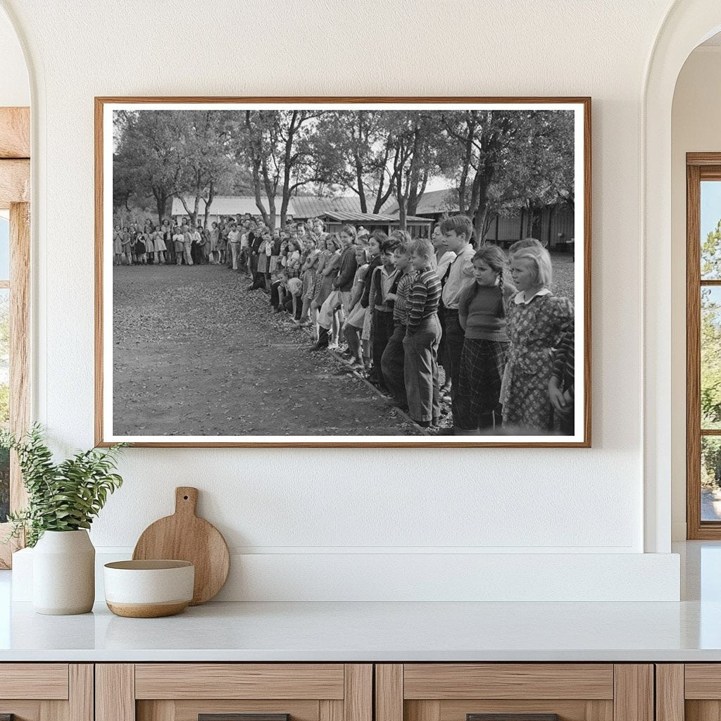 Children Watch High School Horse Event Summit City 1940