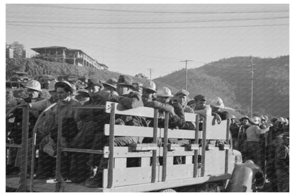 Construction Workers at Shasta Dam December 1940