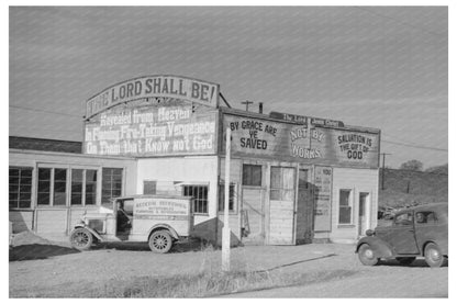 Tehama County California Highway Building December 1940