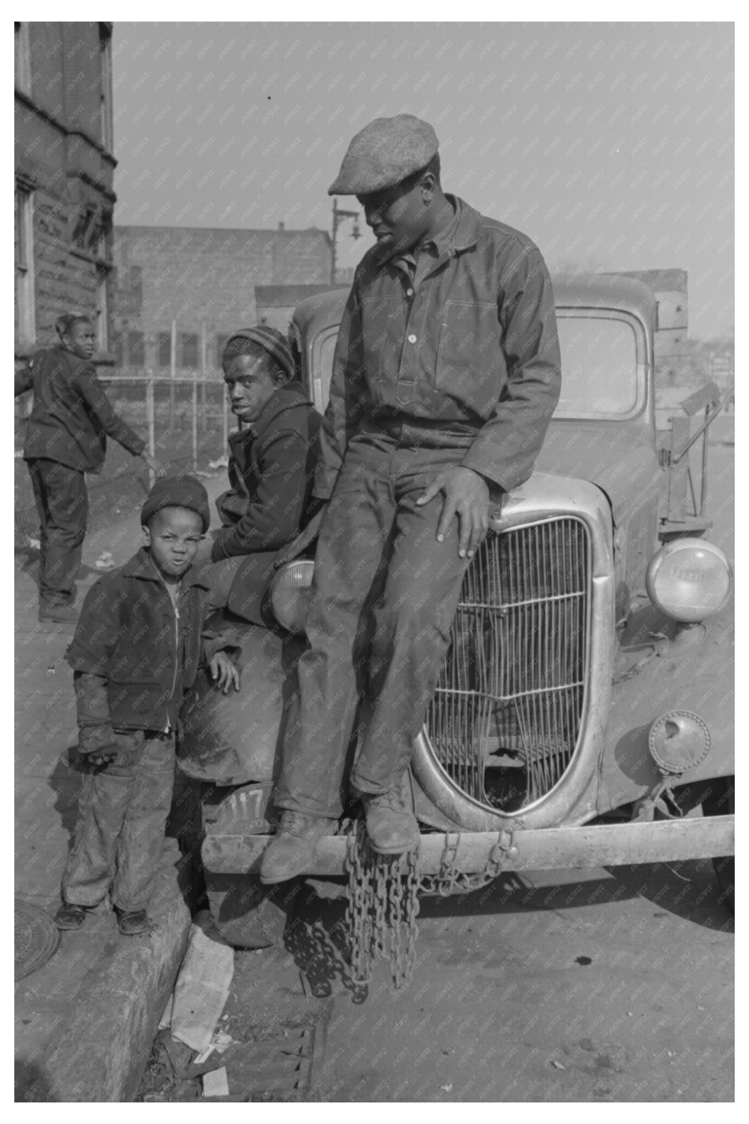 Chicago Boys April 1941 Vintage Photograph