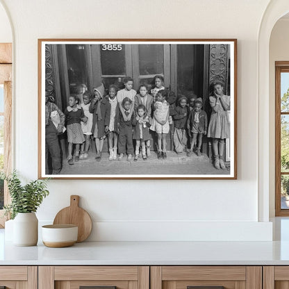 Children on South Side Chicago April 1941 Black and White Negative