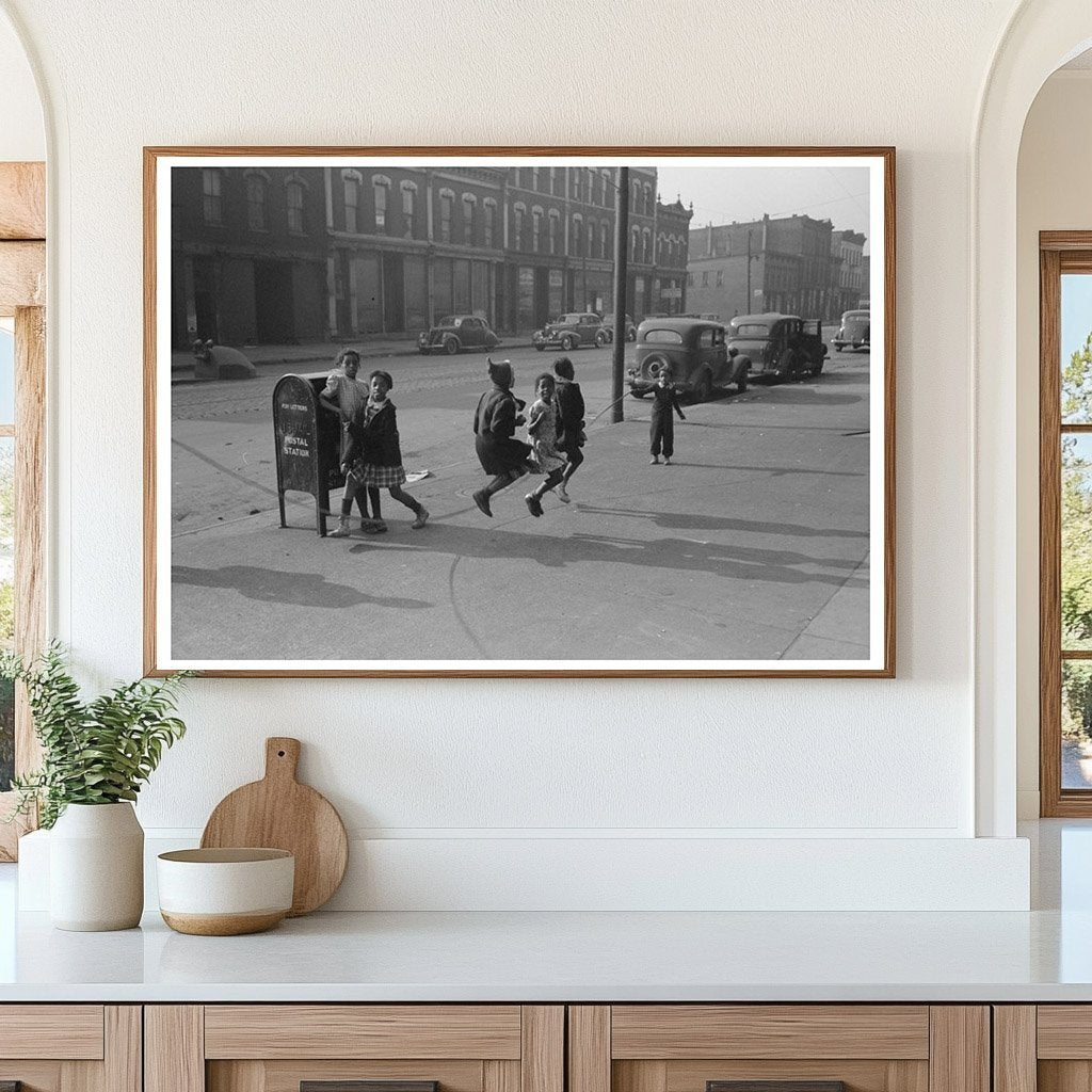 Children on South Side Chicago April 1941 Vintage Photo