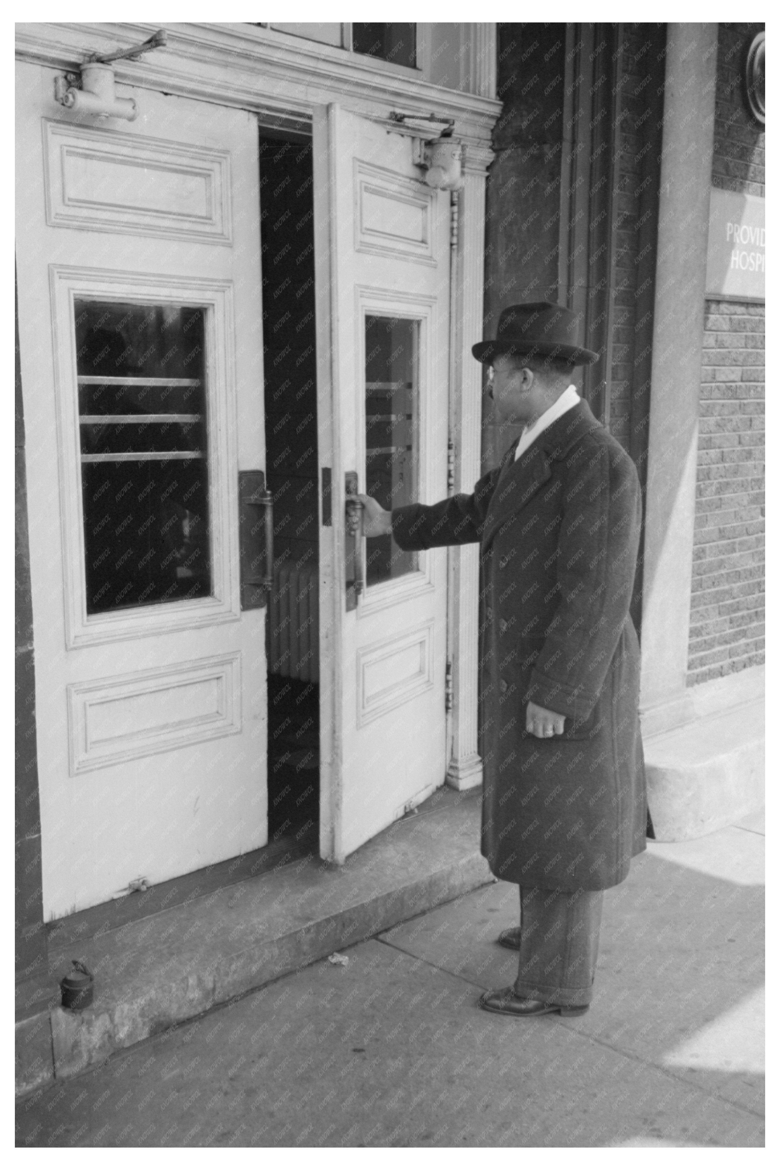 Doctor at Provident Hospital Chicago April 1941 Vintage Image