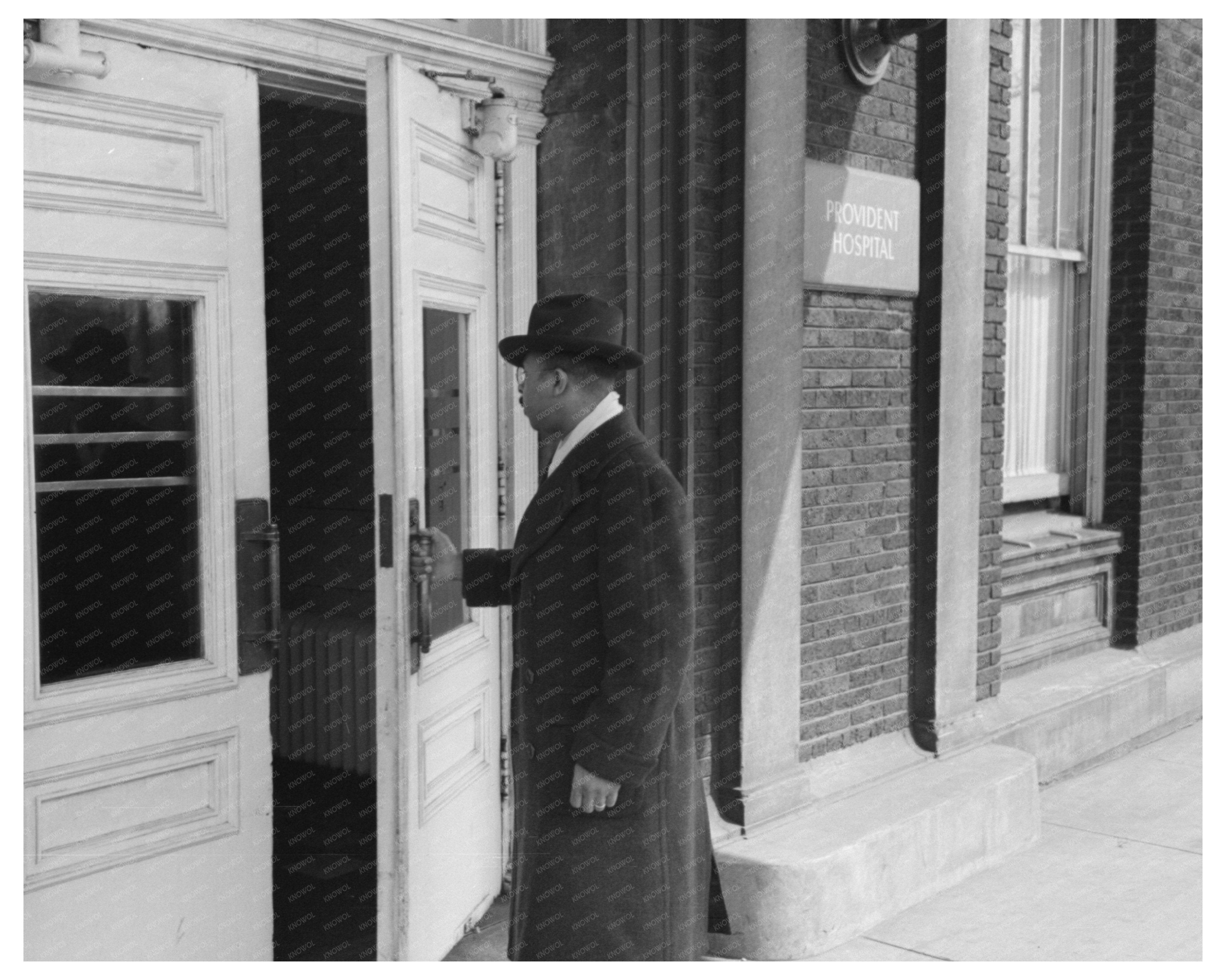 Doctor at Provident Hospital Chicago April 1941