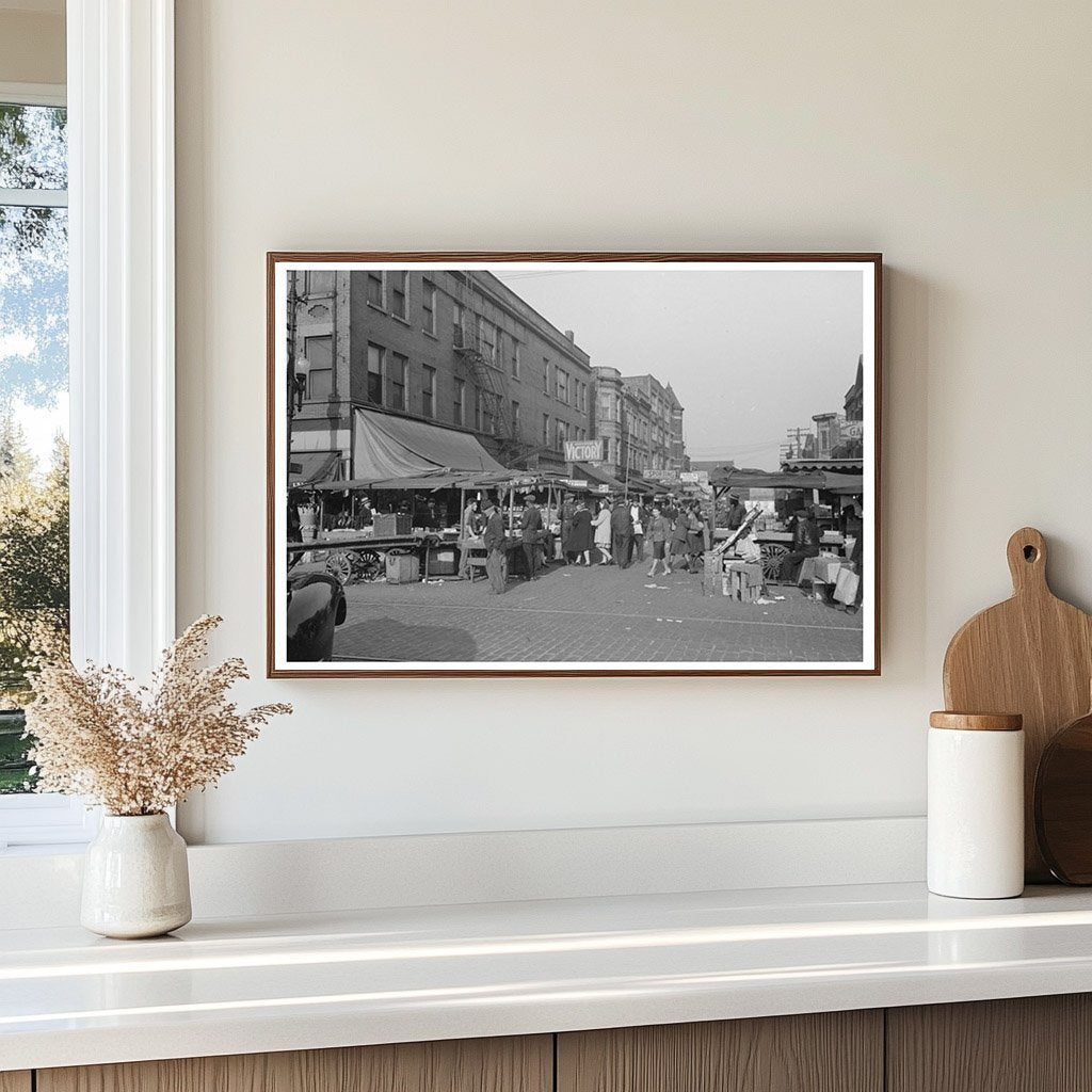 Chicago Intersection at Maxwell and Halsted Streets 1941