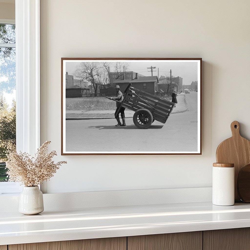 Man-Drawn Carts in South Side Chicago 1941