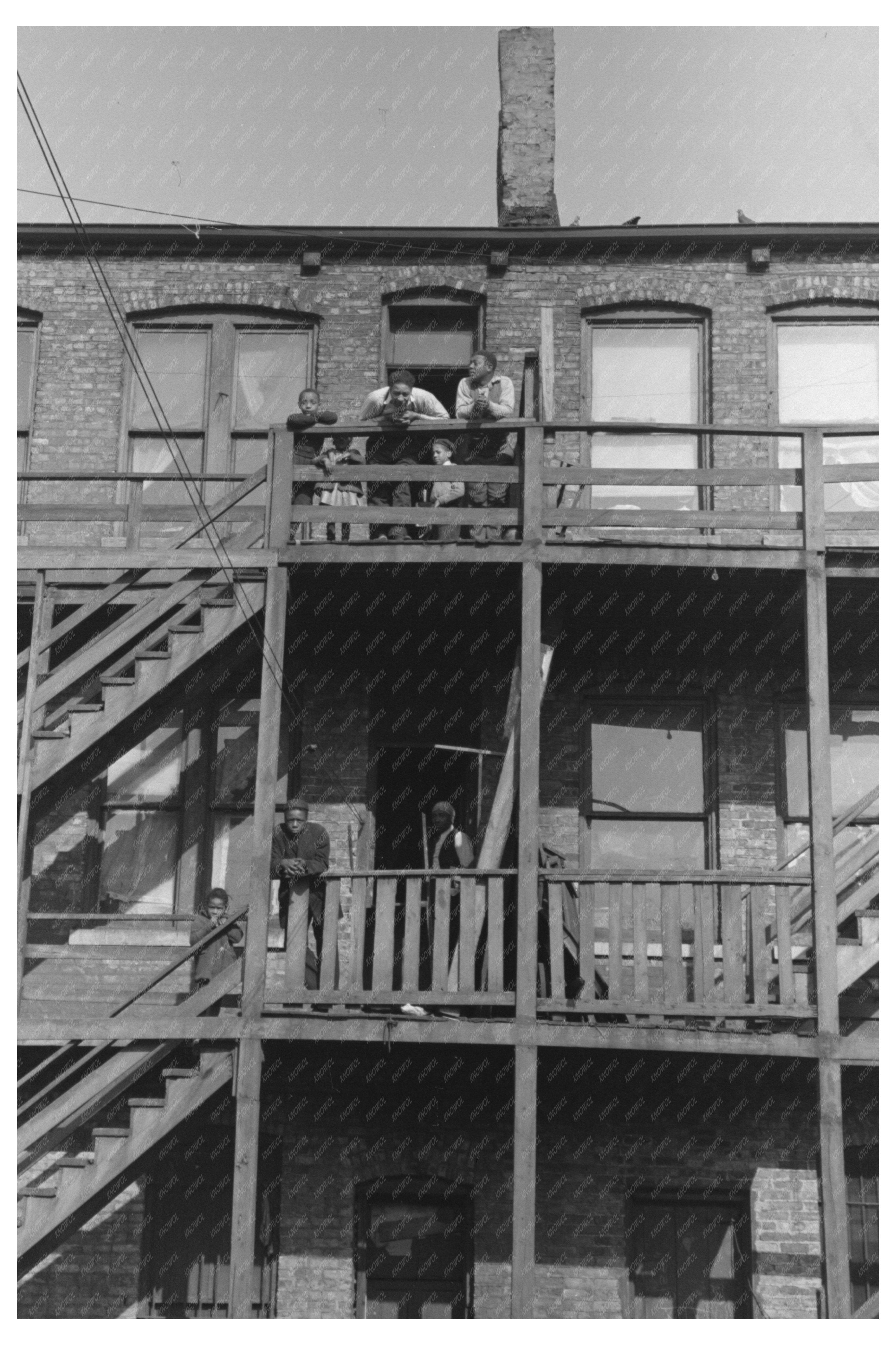 South Side Chicago Apartment House April 1941 Photo