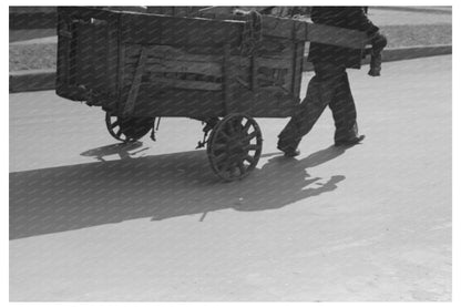 Man-Drawn Carts in South Side Chicago April 1941