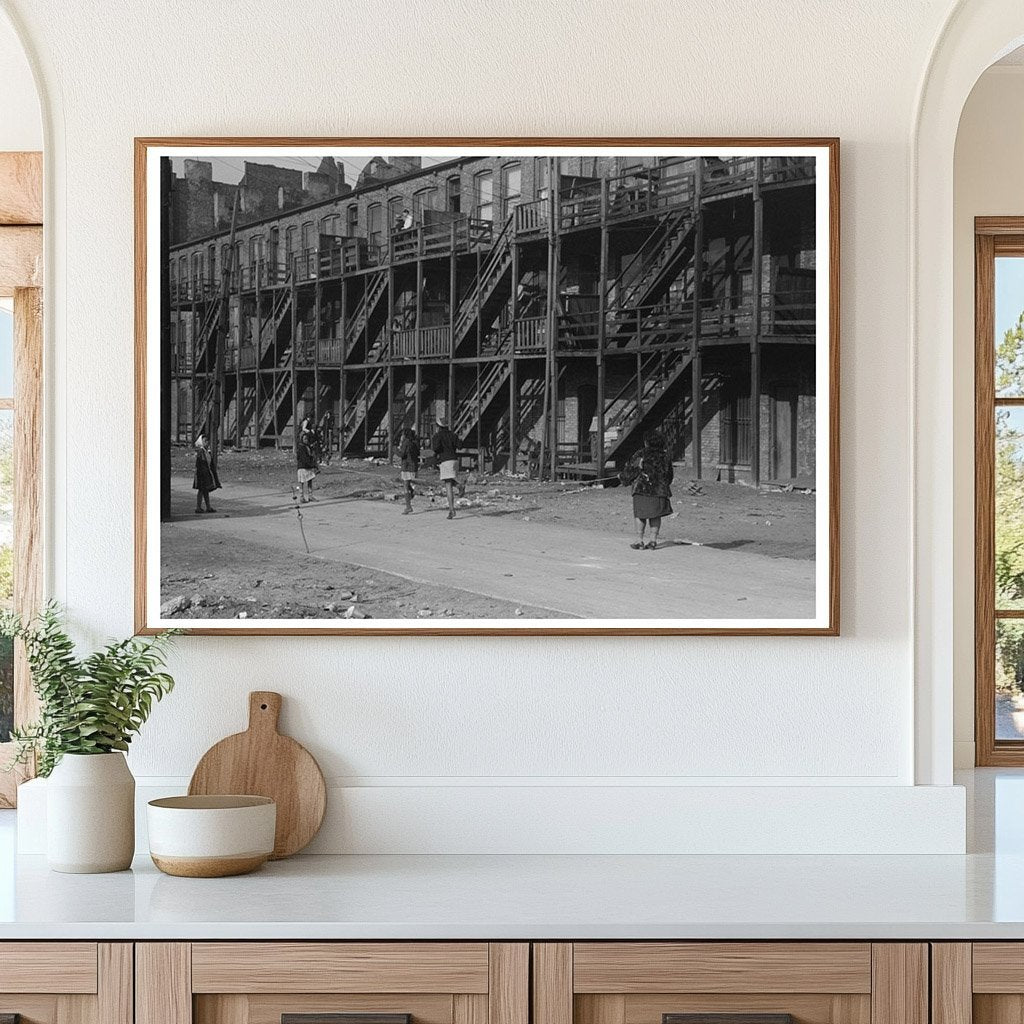 Chicago Apartment Building April 1941 Historical Photo