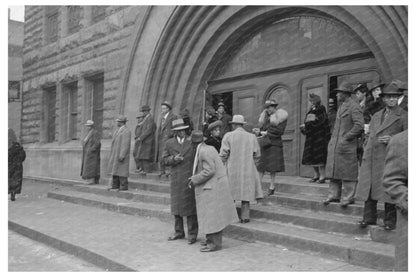 Easter Sunday 1941 Outside Pilgrim Baptist Church Chicago