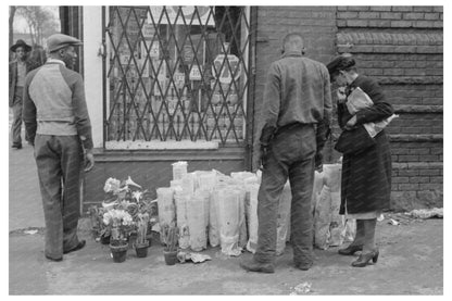 Easter Lilies for Sale South Side Chicago April 1941