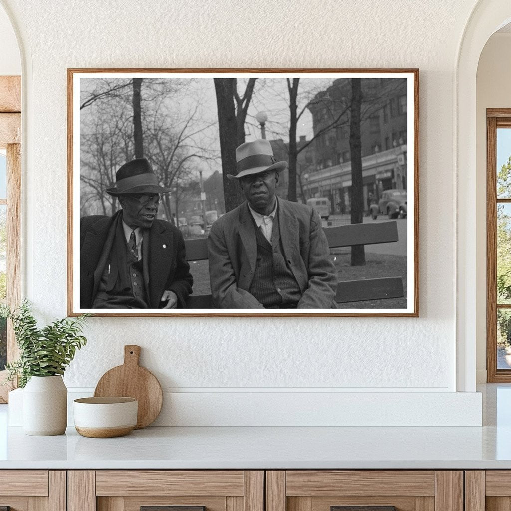 Chicago Park Bench Conversation April 1941