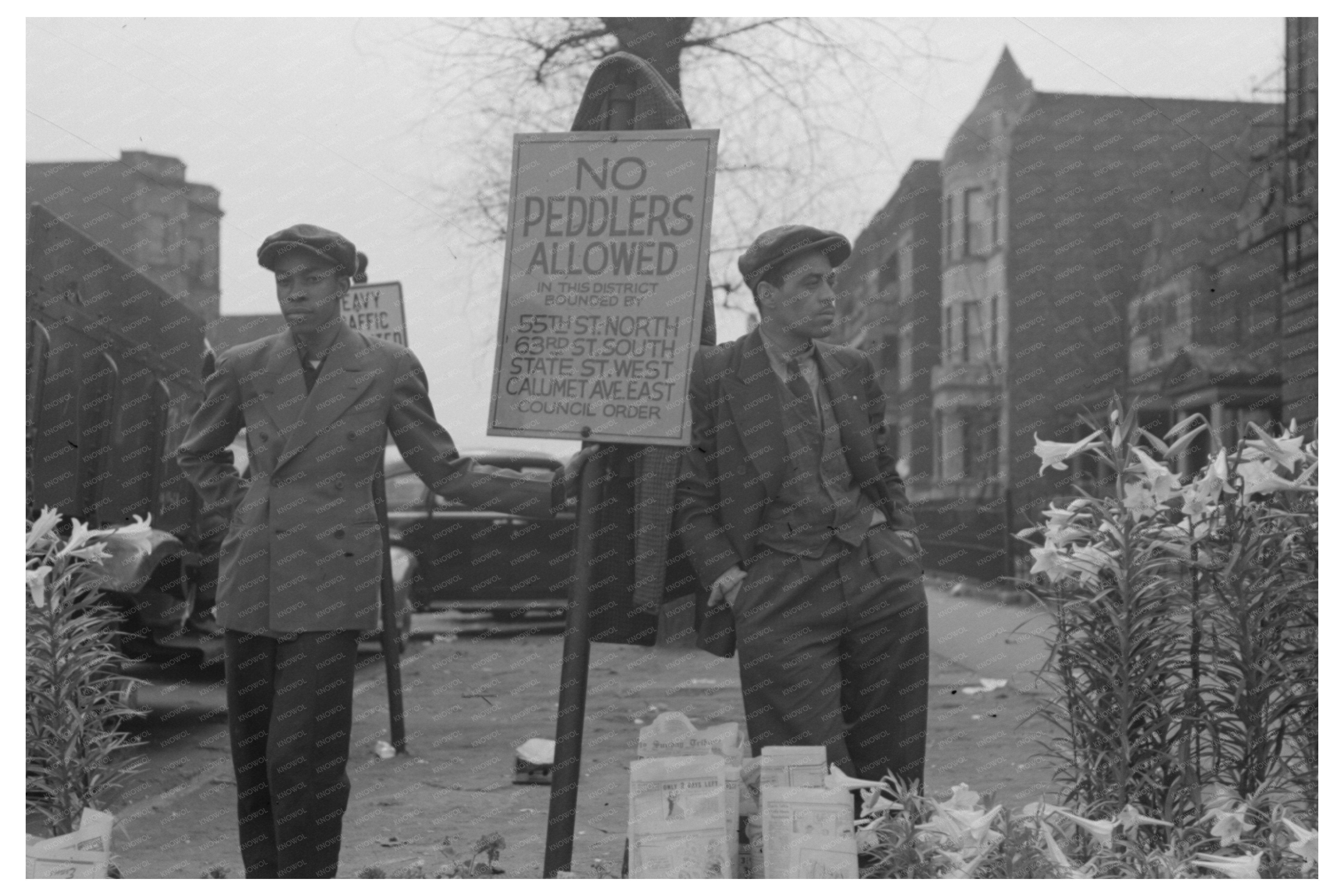 Easter Morning Peddlers Garfield Boulevard Chicago 1941
