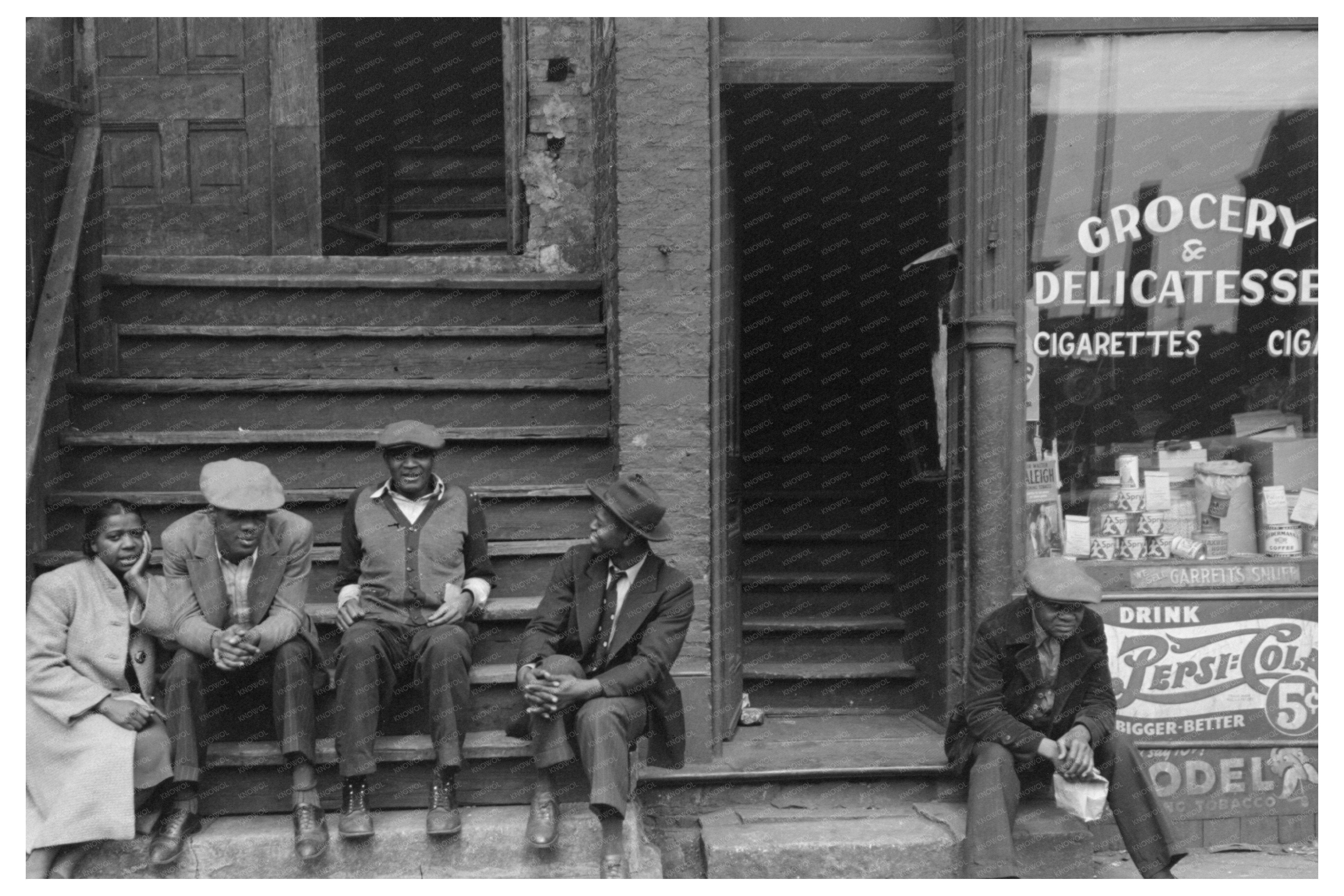 Chicago African American Neighborhood Front Porches 1941