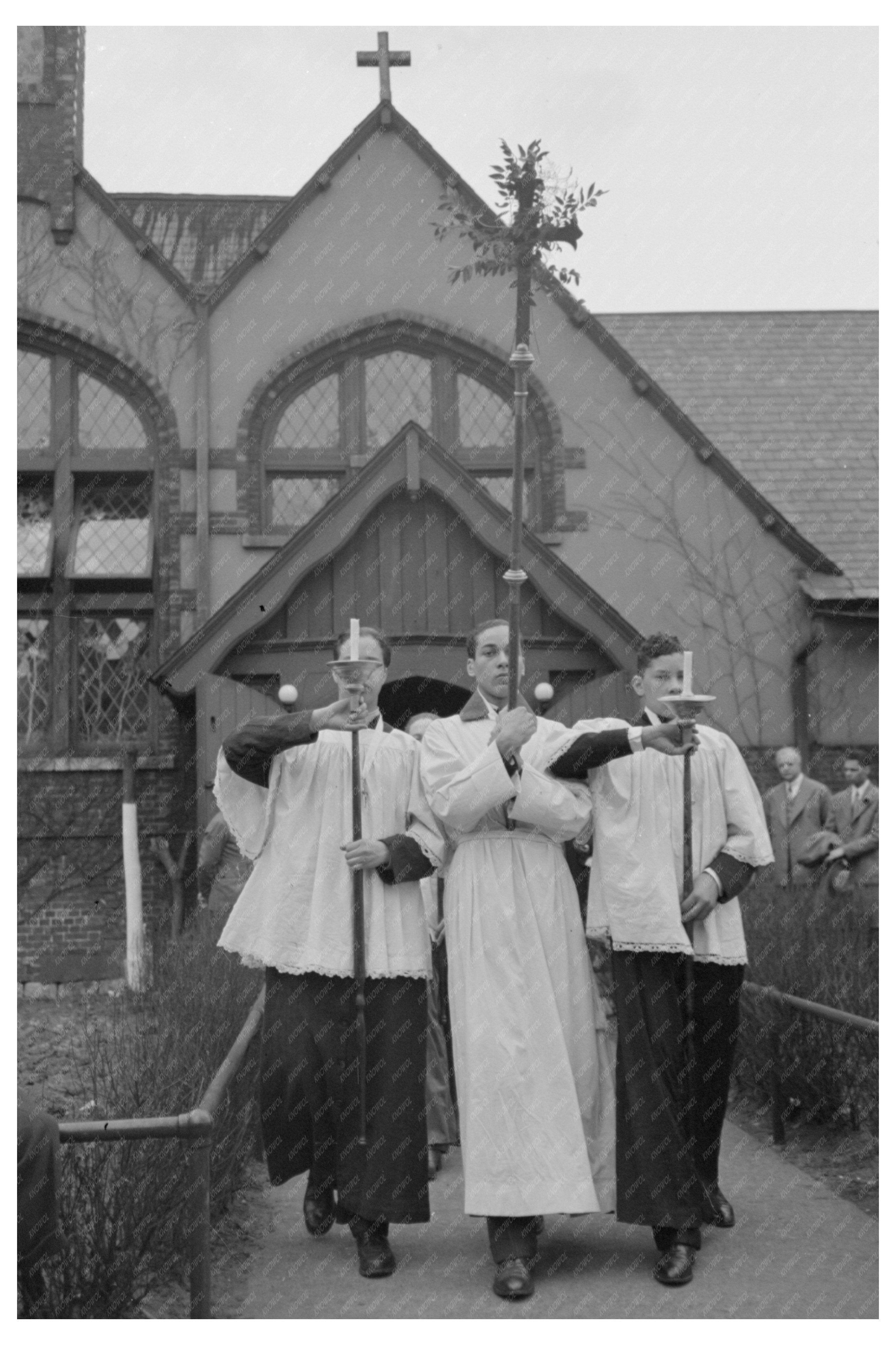 Episcopal Church Processional South Side Chicago 1941