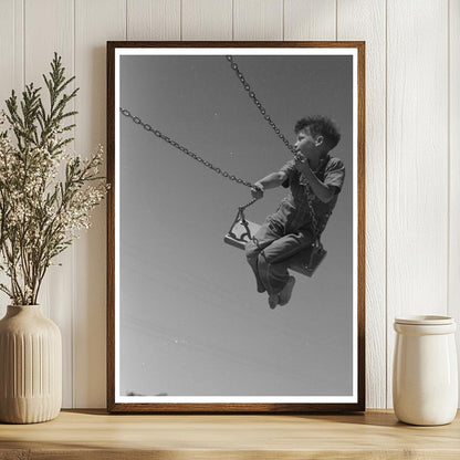 Children Playing on Slide in Caldwell Idaho 1941