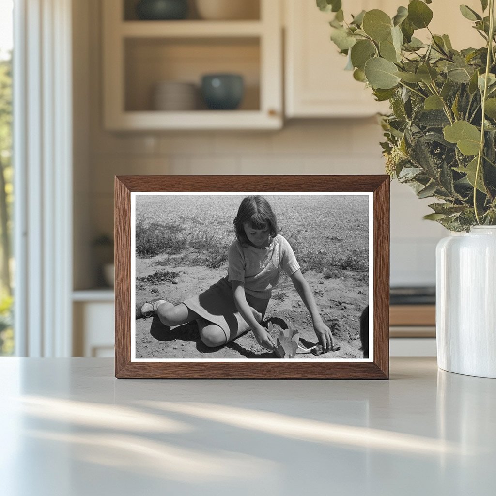 Child at Farm Security Administration Camp Caldwell Idaho 1941