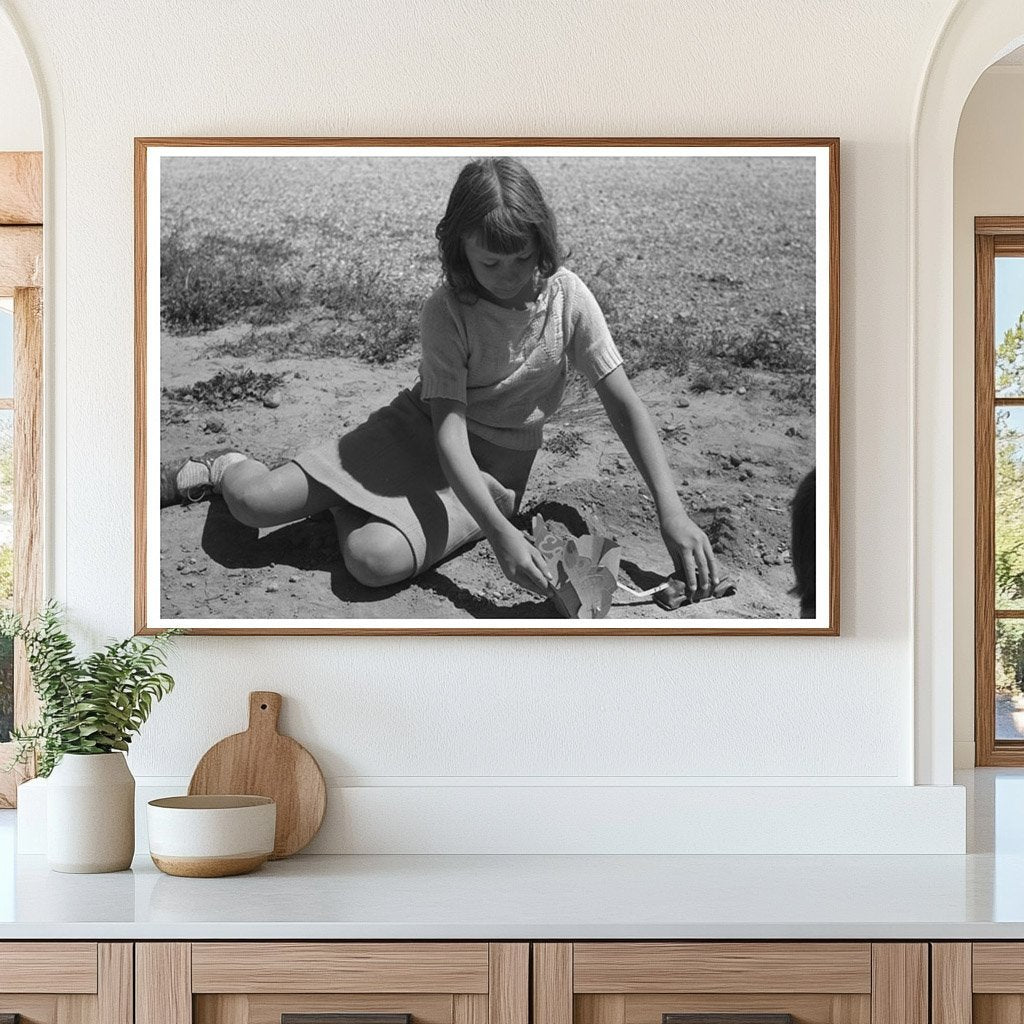 Child at Farm Security Administration Camp Caldwell Idaho 1941