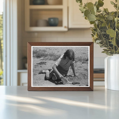 Child of Farm Worker in Caldwell Idaho 1941 Vintage Photo