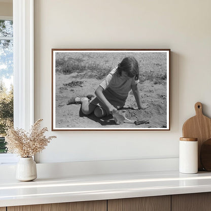 Child of Farm Worker in Caldwell Idaho 1941 Vintage Photo