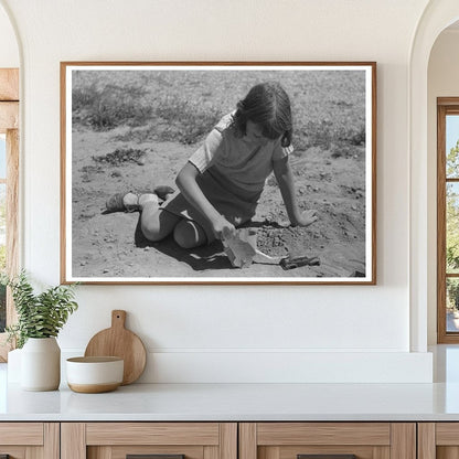 Child of Farm Worker in Caldwell Idaho 1941 Vintage Photo